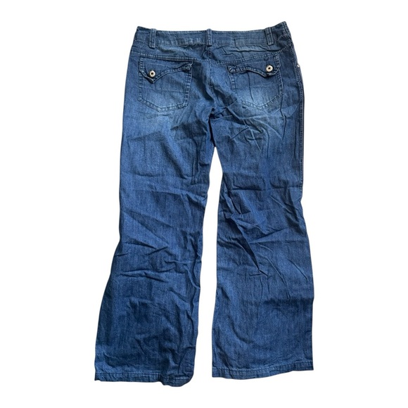 Y2K miss miss By Valentina Blue Wide Leg Jeans Size: M (10) - Picture 6 of 8